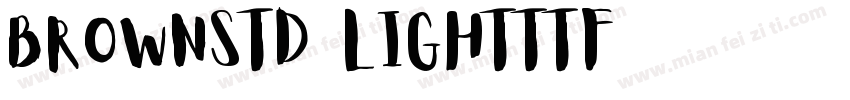 BROWNSTD LIGHTttf字体转换